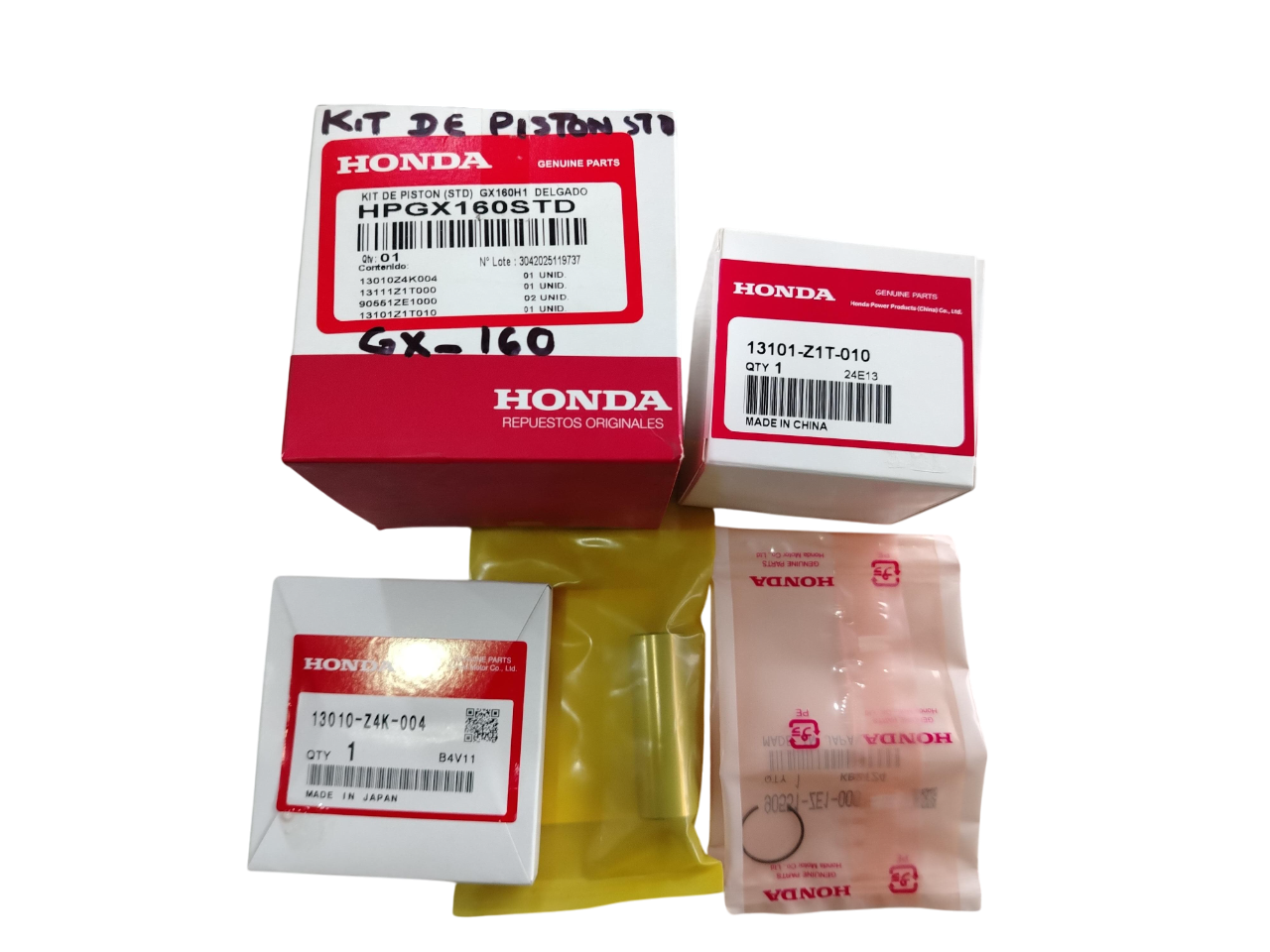 KIT DE PISTON (STD) GX-160H1 DELGADO HONDA (HPGX160STD) 