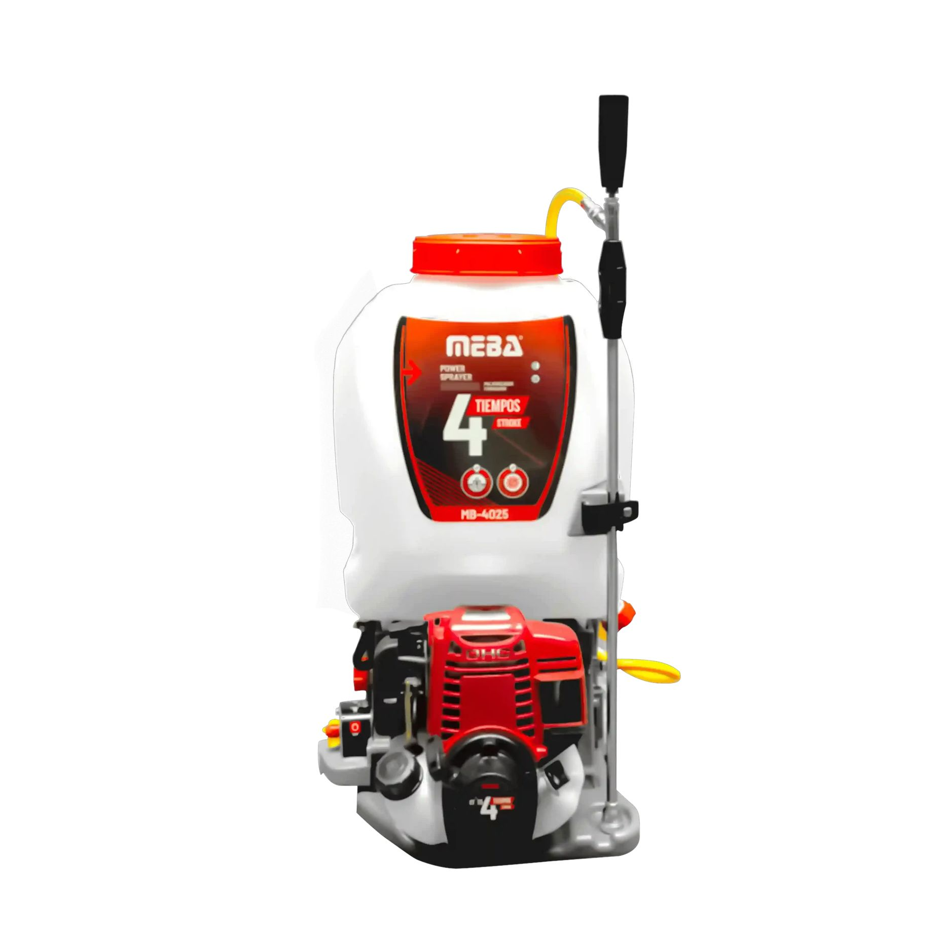 MOCHILA GASOL FUMIG PULVERIZADORA 4T TANQUE 25 LTS ROJO MH(MB-4025)
